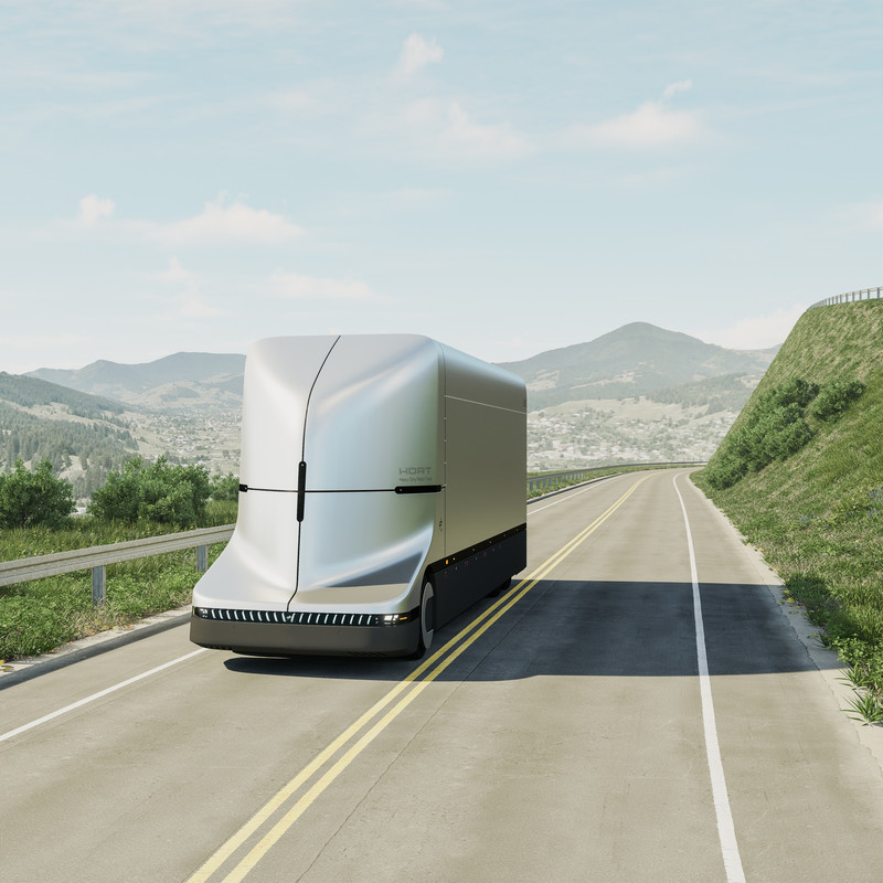 Das Bild zeigt den Heavy Duty Robot Truck der Magdeburger Studenten Daniel Glatthaar und Konstantinos Paschalis. 