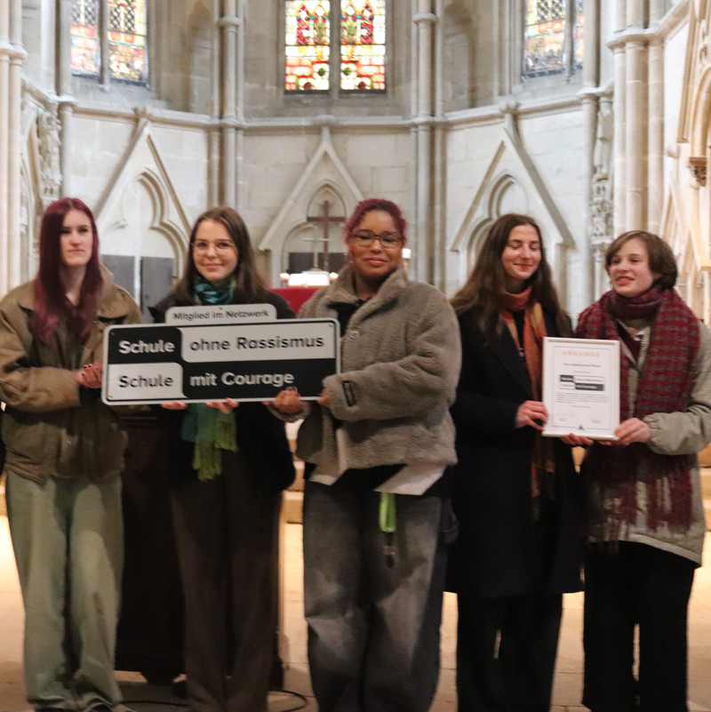 Aufnahme der Landesschule Pforta als neue Verstärkung im Courage-Netzwerk