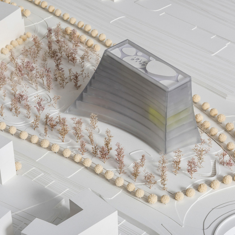 Modellentwurf Zukunftszentrum in Halle