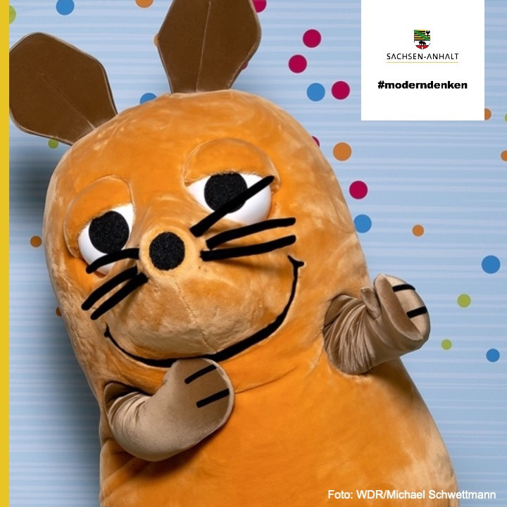 Das Bild zeigt die orange Maus.