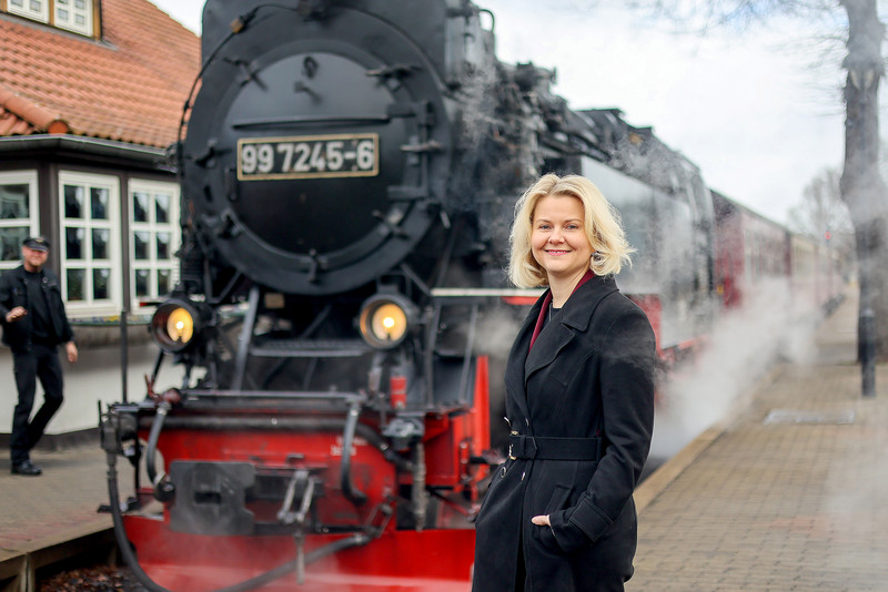 Katrin Müller, Chefin der Harzer Schmalspurbahnen