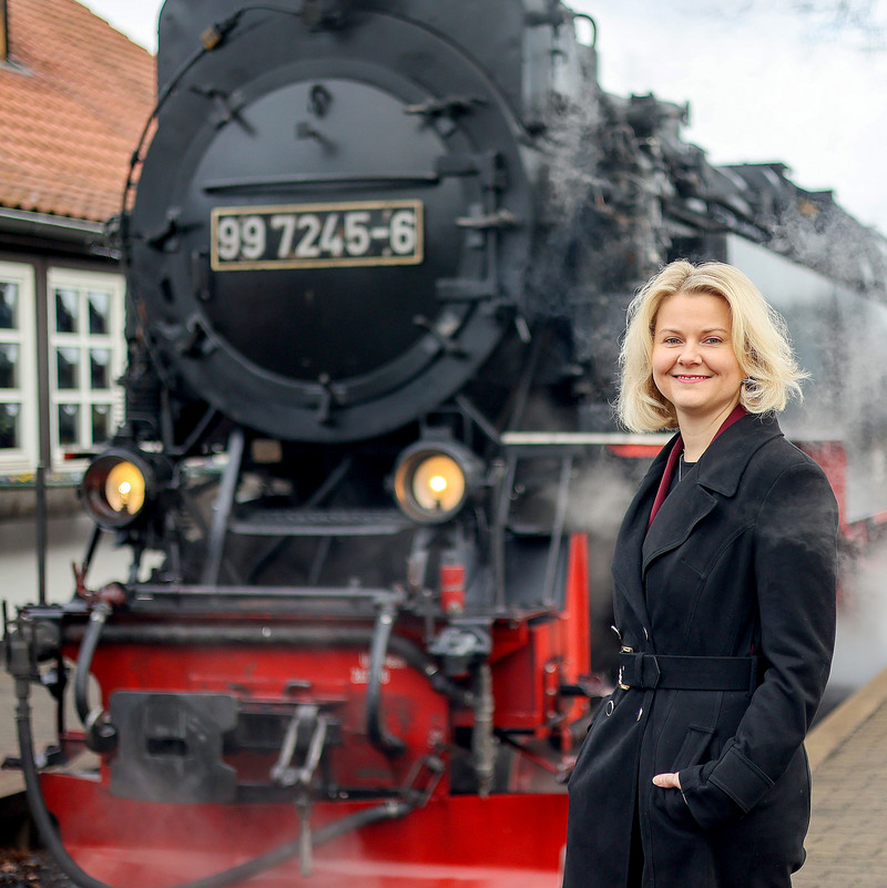 Katrin Müller, Chefin der Harzer Schmalspurbahnen