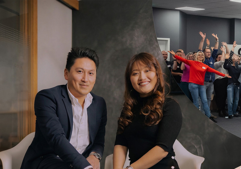 Hoang Huy und sein Team von der Transmedial Akademie