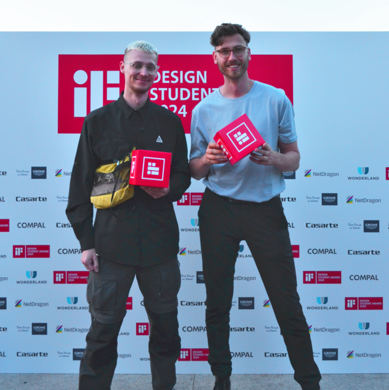 Juri Zenin und Lukas Leppich haben beim iF Design Student Award 2024 gewonnen.